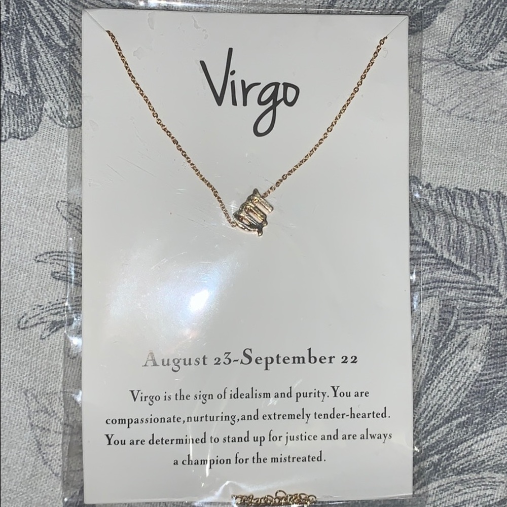 Simple Virgo Symbol Necklace